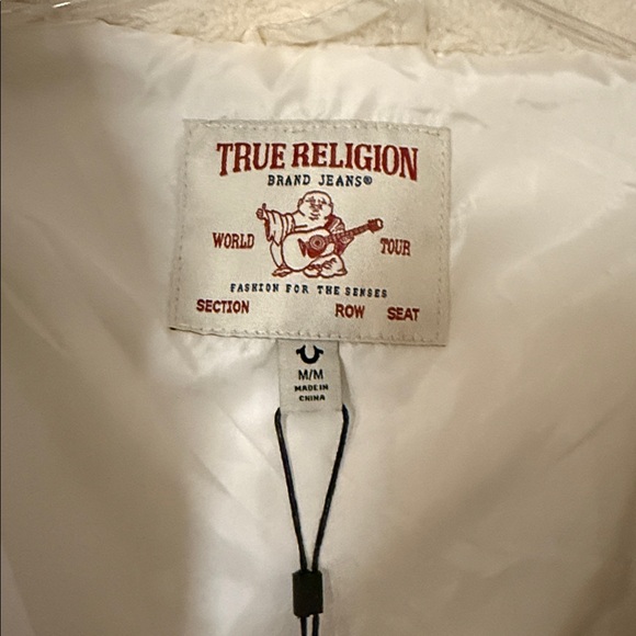 True Religion Embroidered Sherpa Jacket - Picture 7 of 12